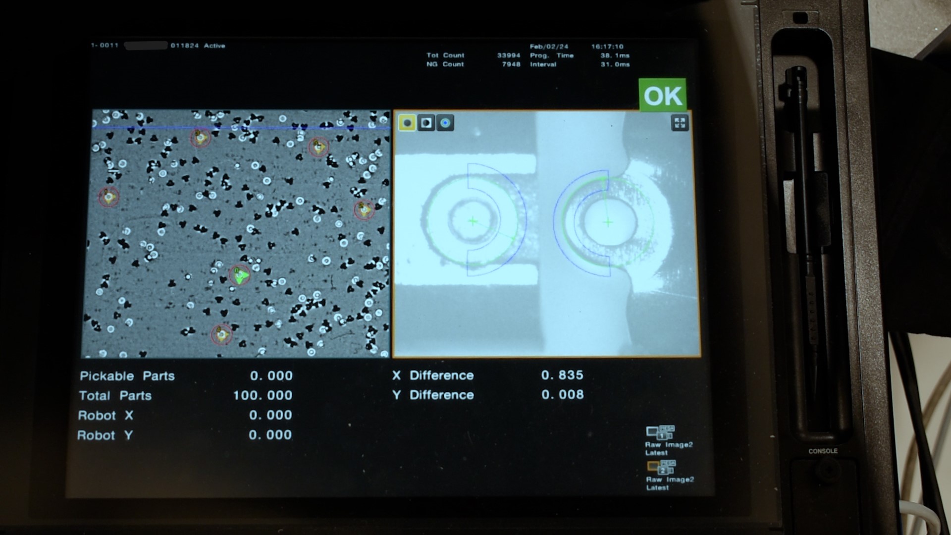 Microscopic Medical Device Assembly Images machine vision of rivet pick and place station