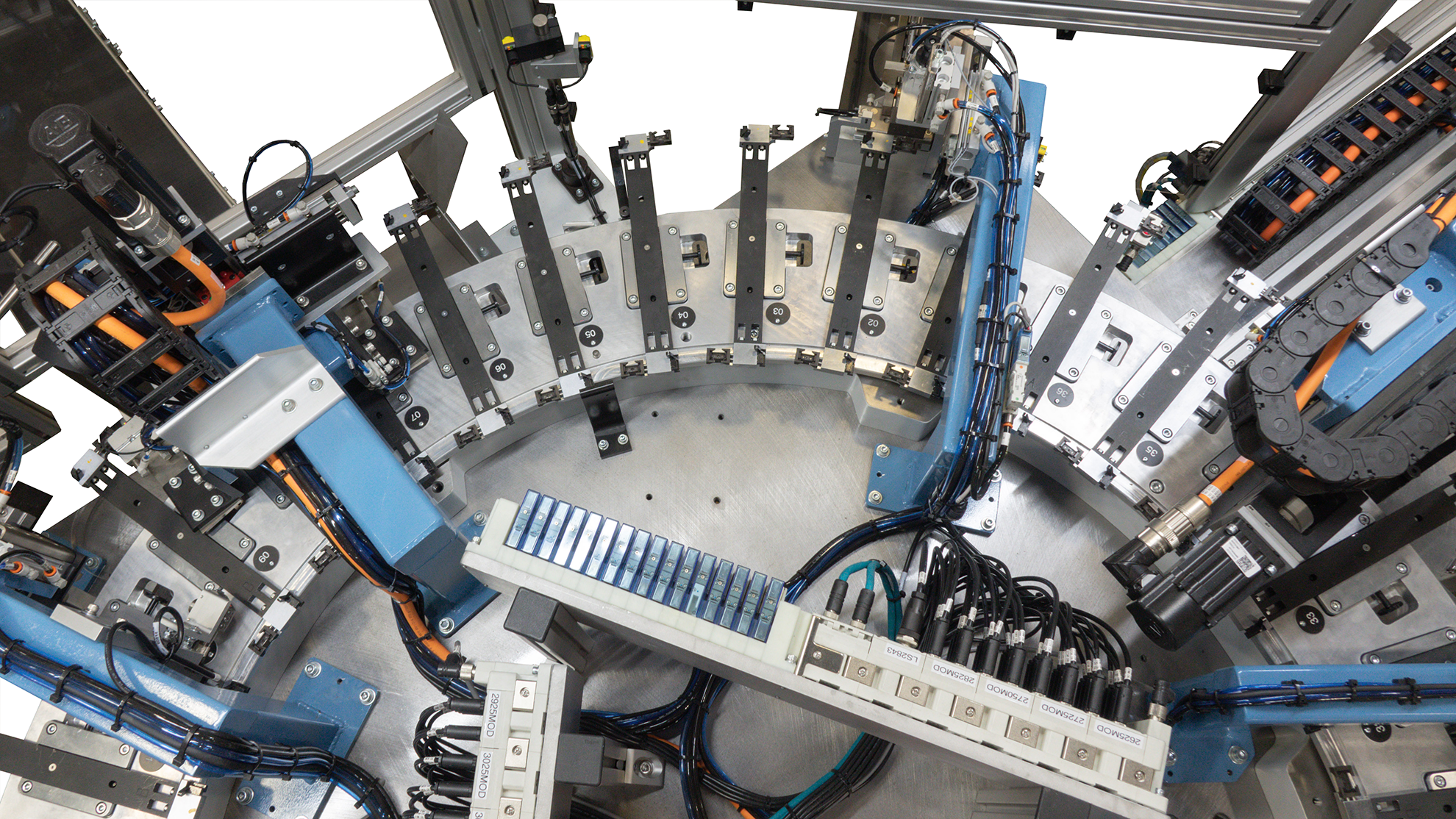 Indexing ring for a hose clamp assembly machine