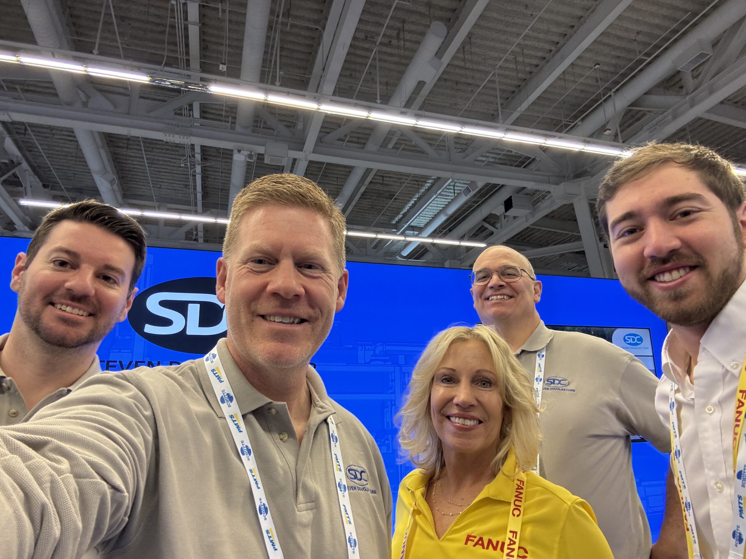 The SDC team met up with FANUC representatives at PMTS