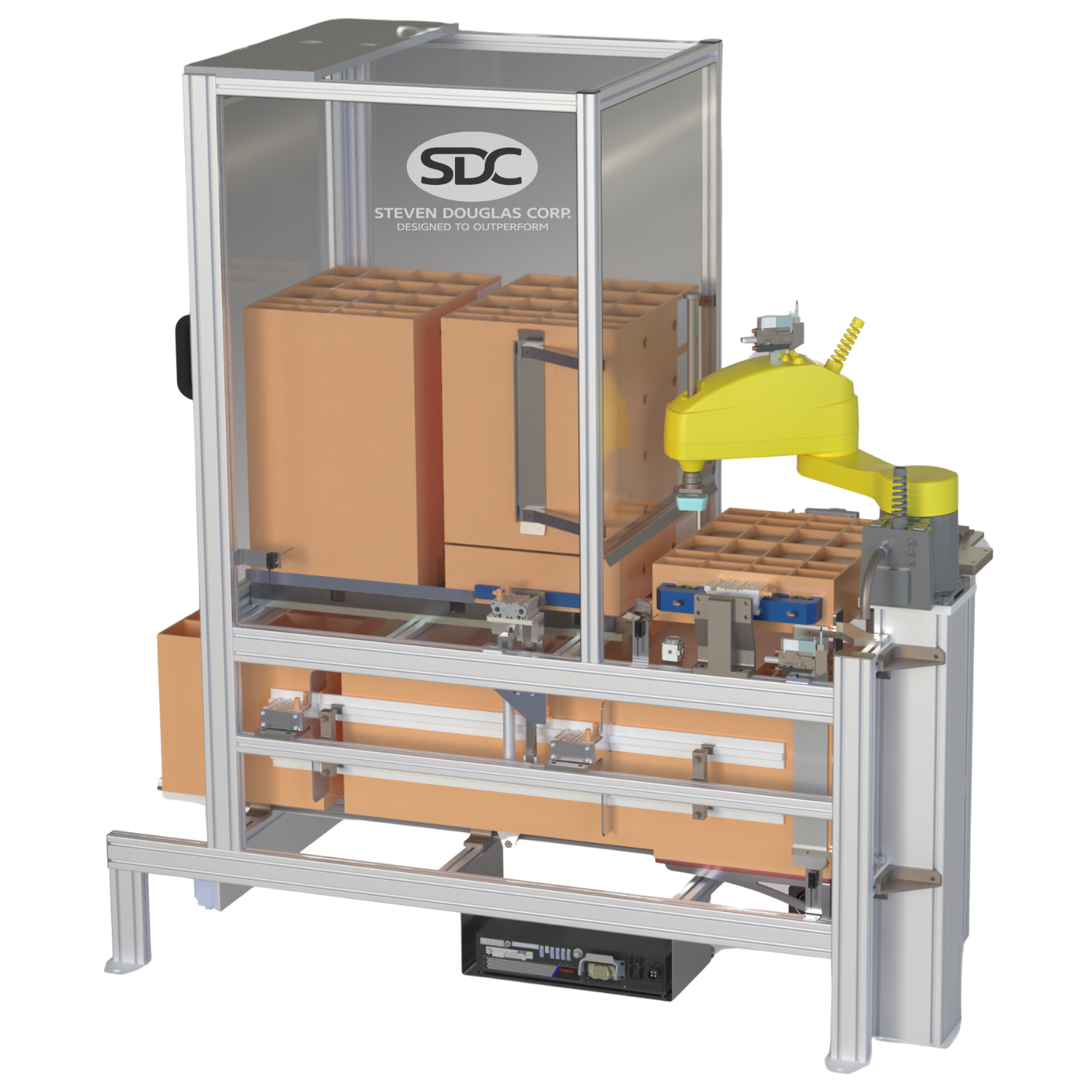 Automated Tray Handling System – Robotic & Vision Integration