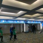 Automate exhibit floor entrance