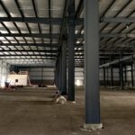 Machine shop while in build phase with no lighting.