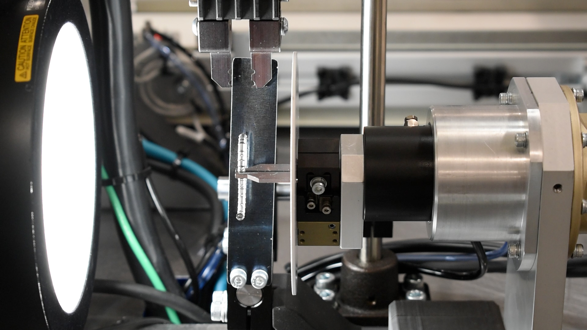 Lighted inspection for a small medical component after assembly