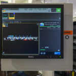HMI showing part requirement verification after automated crimping and welding