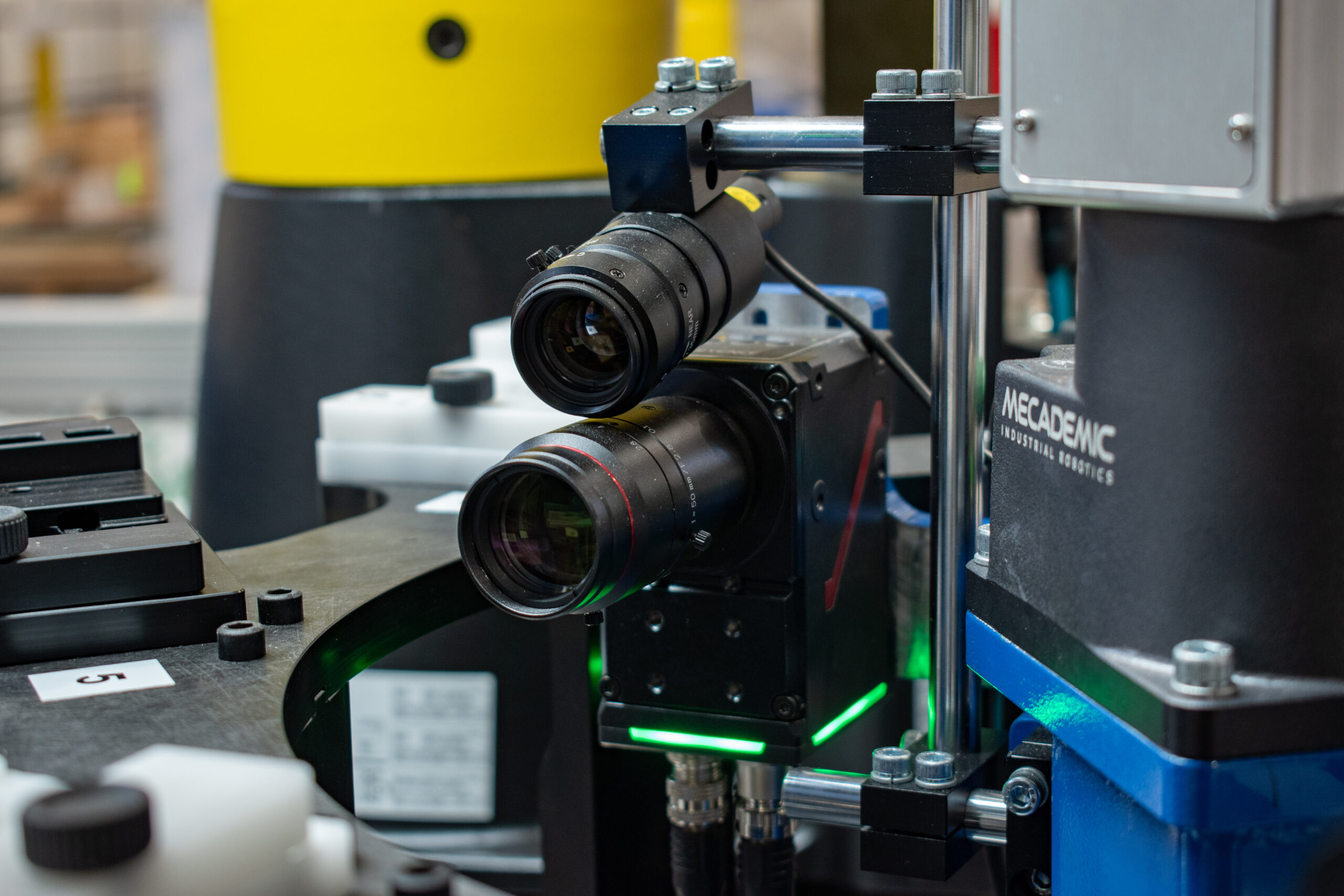 Two Keyence vision inspection cameras