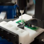 Zoomed-in microscopic robotic screwdriving and board tuning