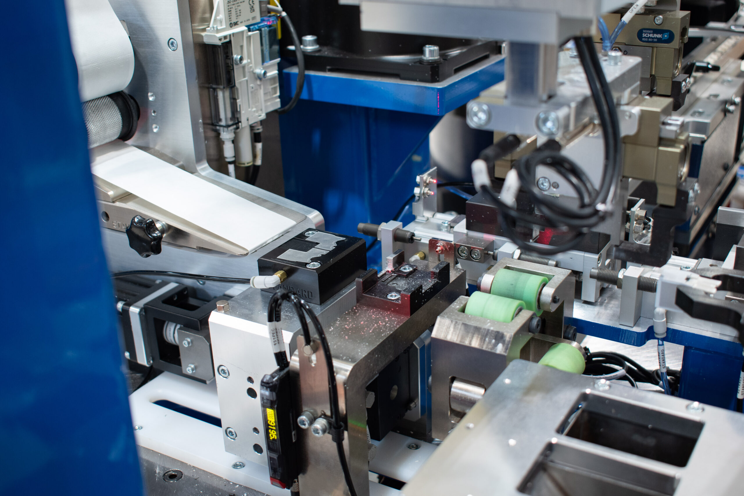 Automated foil applicator machine for jack modules