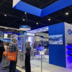Booth Conversations near the TV at the Automate Show 2026
