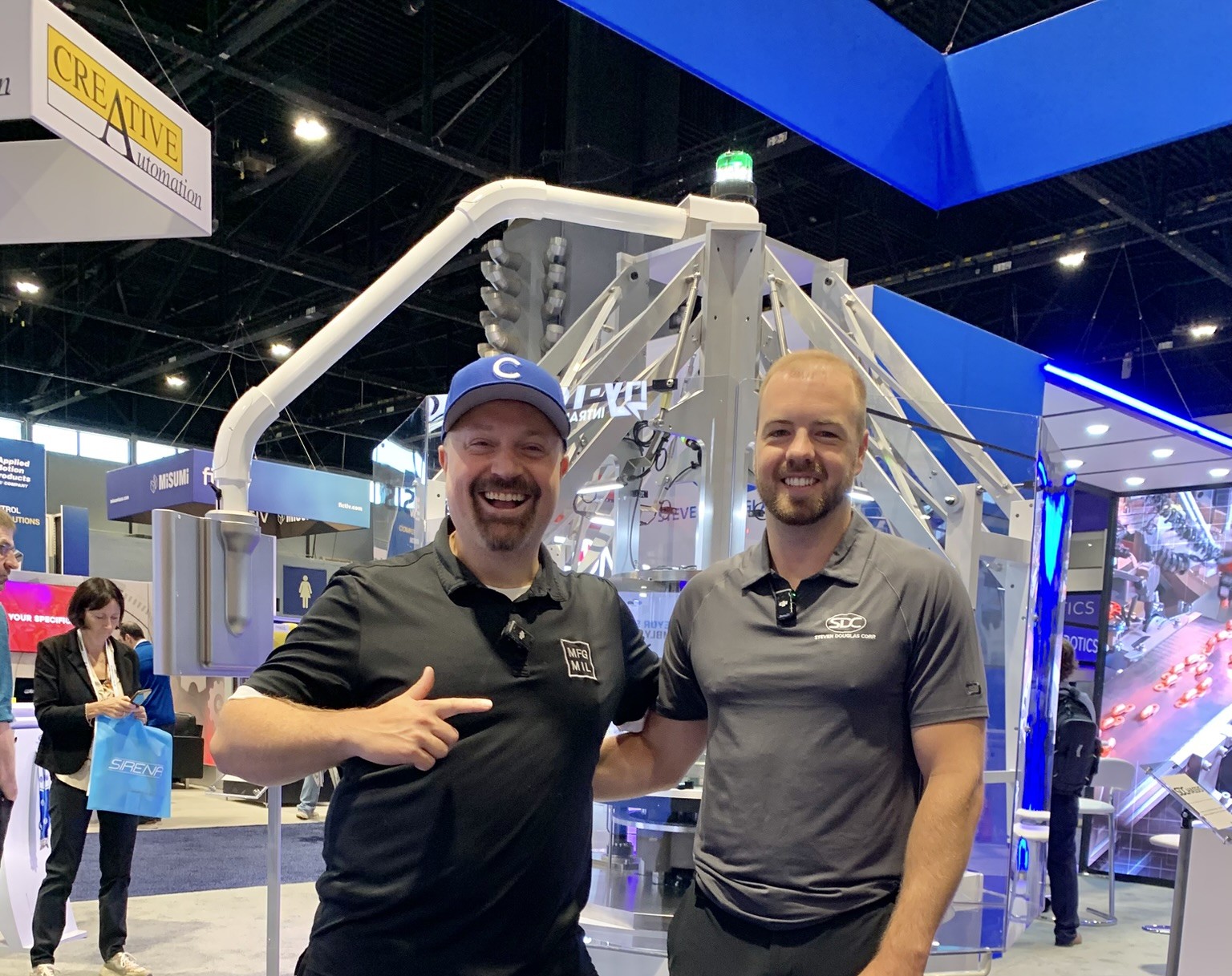 Jake Hall, The Manufacturing Millennial, at booth 26011 with Dan Belliveau, SDC President