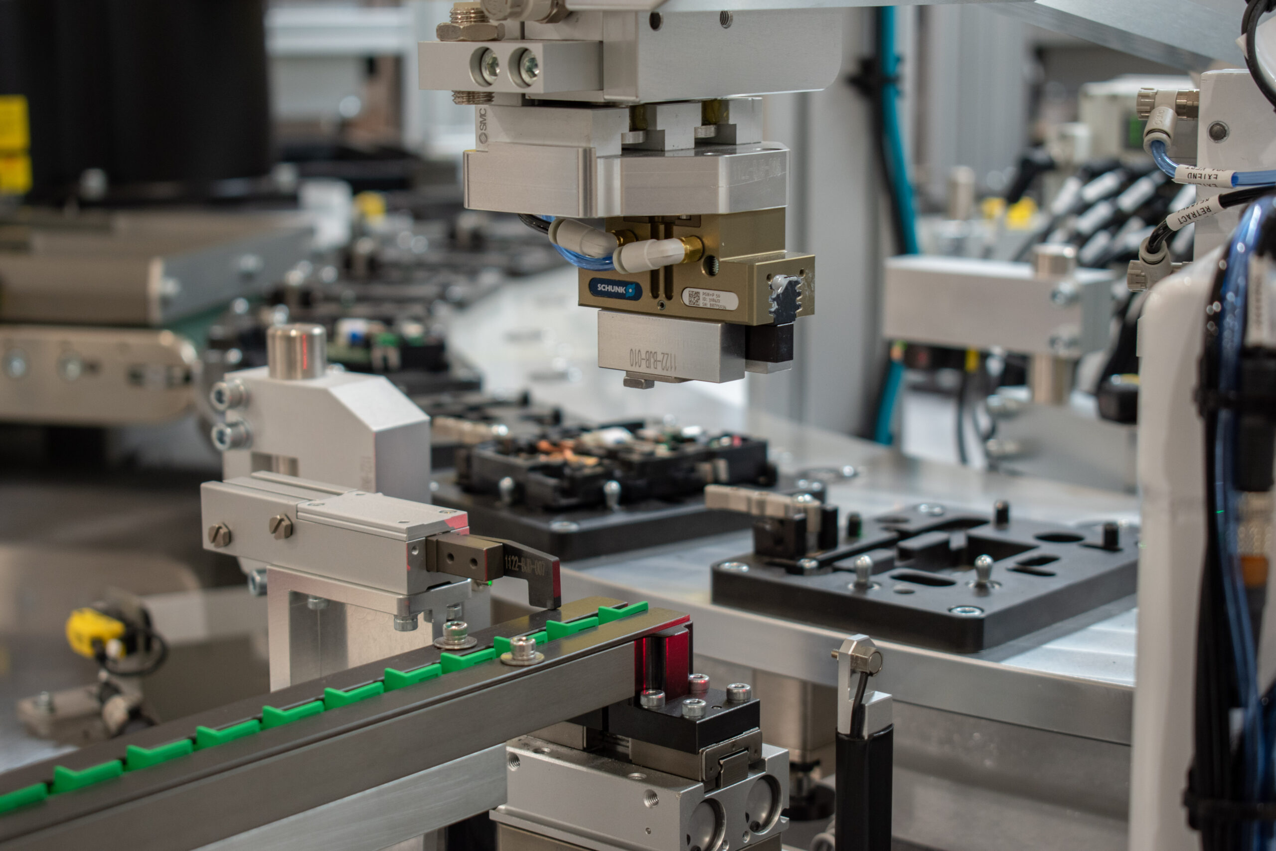 SDC Servo Pick-and-Place station on a custom automated machine