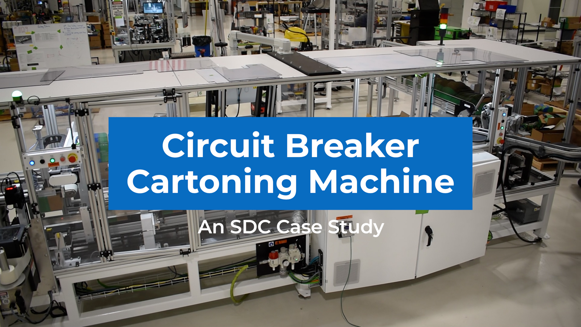 Circuit Breaker Cartoning Machine still image for YouTube thumbnail